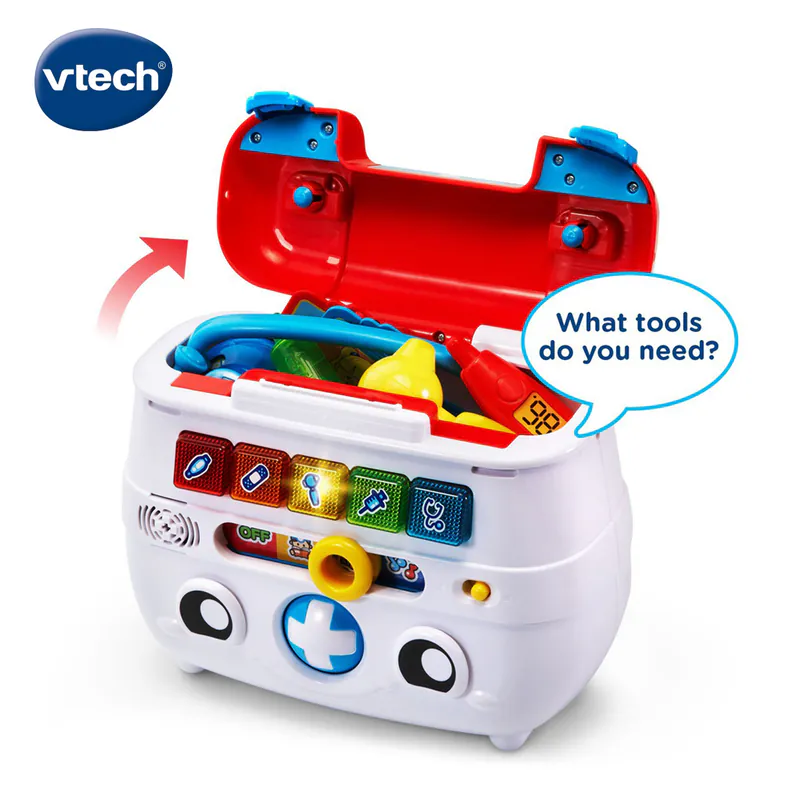 【Vtech】小醫生互動學習組｜角色扮演 扮家家酒玩具 醫生玩具 聽診器玩具-細節圖4