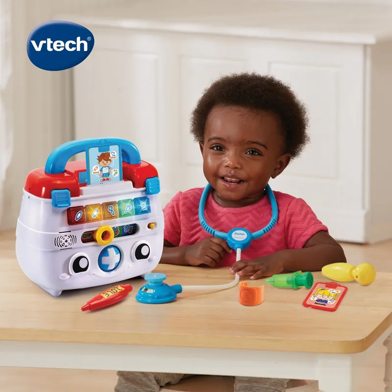 【Vtech】小醫生互動學習組｜角色扮演 扮家家酒玩具 醫生玩具 聽診器玩具-細節圖5