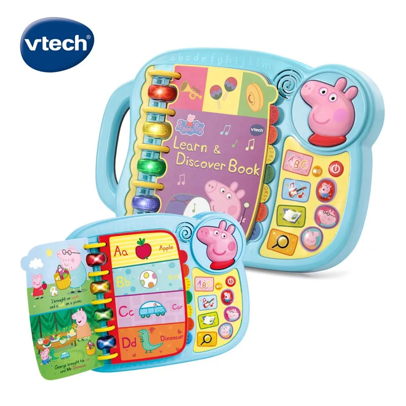 【Vtech】粉紅豬小妹-字母故事啟蒙學習書｜佩佩豬 兒童電子書 點讀書 有聲書 字母書 故事書 單字書-細節圖3