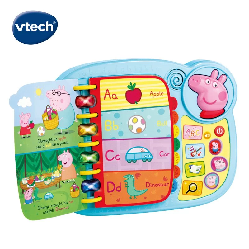 【Vtech】粉紅豬小妹-字母故事啟蒙學習書｜佩佩豬 兒童電子書 點讀書 有聲書 字母書 故事書 單字書-細節圖6