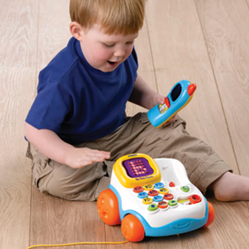 【Vtech】智慧學習電話機｜電話玩具 拉車玩具 拖拉玩具 拉著走-細節圖5