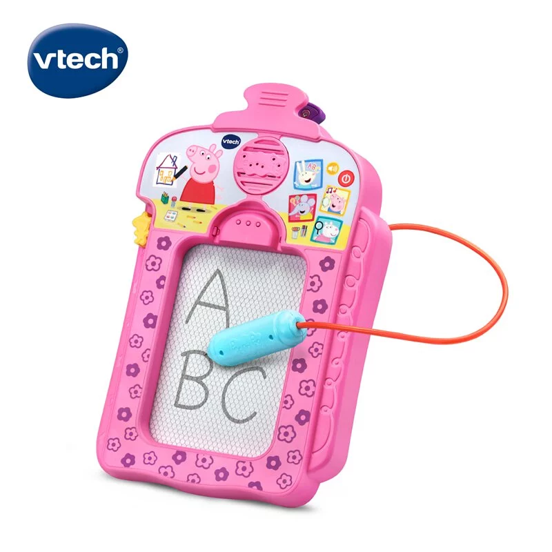 【Vtech】粉紅豬小妹-音樂字母感應學習畫板｜兒童畫板 磁粉畫板 幼兒畫板 磁力畫板 磁性畫板 小朋友畫板-細節圖3