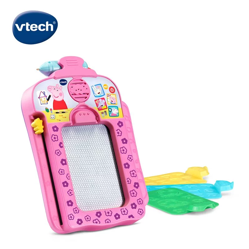 【Vtech】粉紅豬小妹-音樂字母感應學習畫板｜兒童畫板 磁粉畫板 幼兒畫板 磁力畫板 磁性畫板 小朋友畫板-細節圖4
