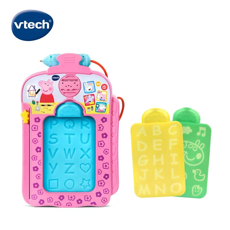 【Vtech】粉紅豬小妹-音樂字母感應學習畫板｜兒童畫板 磁粉畫板 幼兒畫板 磁力畫板 磁性畫板 小朋友畫板-細節圖5