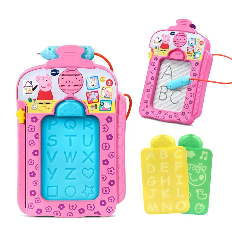 【Vtech】粉紅豬小妹-音樂字母感應學習畫板｜兒童畫板 磁粉畫板 幼兒畫板 磁力畫板 磁性畫板 小朋友畫板-細節圖6