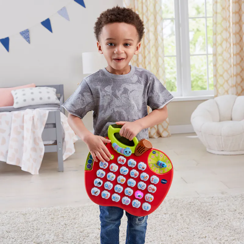 【Vtech】ABC字母學習蘋果｜聲光玩具 字母 蘋果 學習 字母 音樂 時間 學齡前 漸進式主題-細節圖7