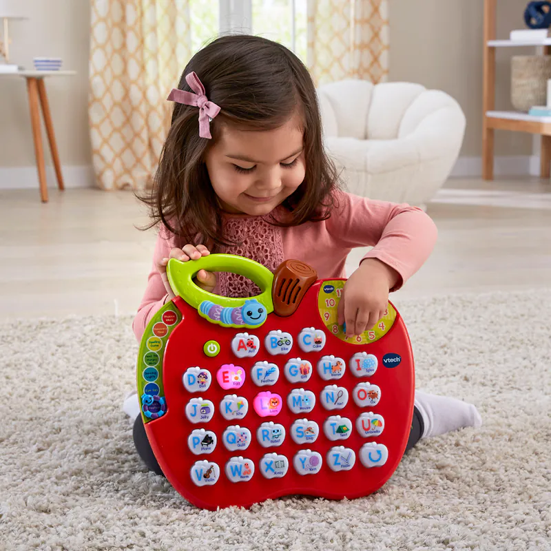 【Vtech】ABC字母學習蘋果｜聲光玩具 字母 蘋果 學習 字母 音樂 時間 學齡前 漸進式主題-細節圖9