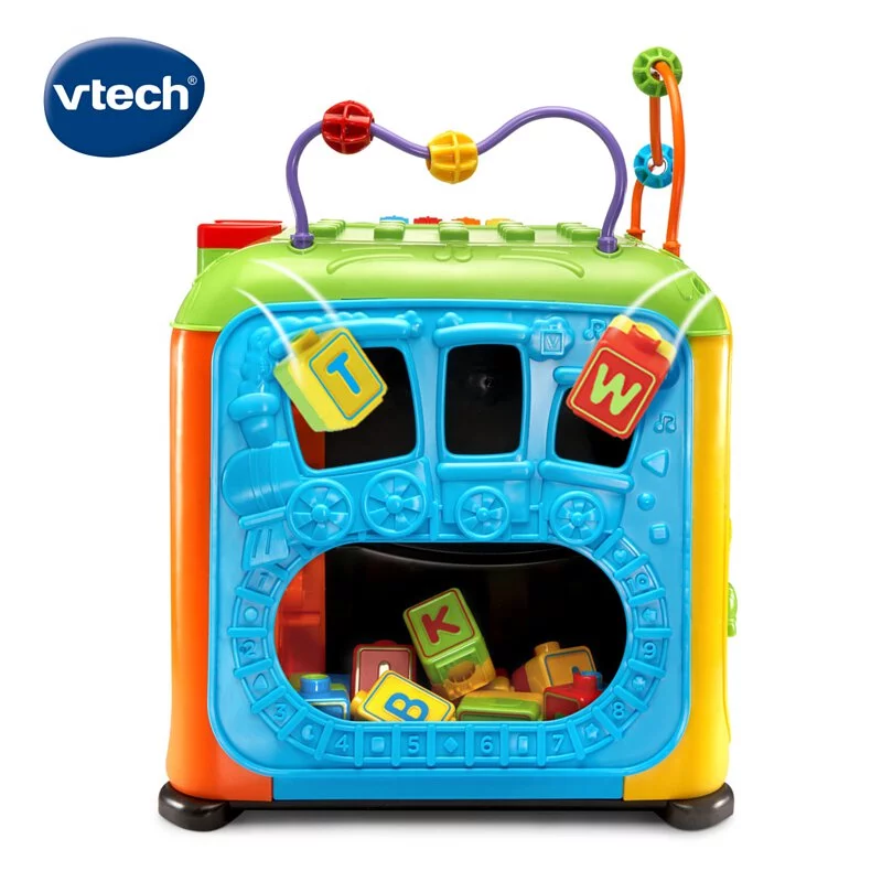 【Vtech】 5合1多功能字母感應積木寶盒｜積木盒 百寶箱 學習盒 多面體玩具 兒童玩具-細節圖6