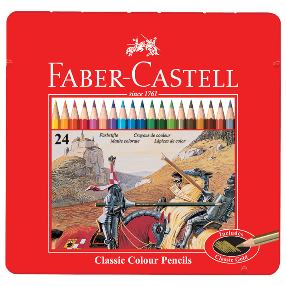 【Faber-Castell】 輝柏油性色鉛筆24色/36色/48色/60色 鐵盒 美術用品-規格圖4