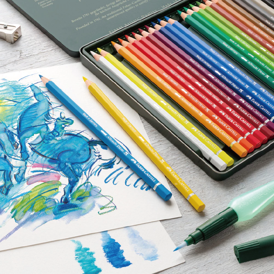 【Faber-Castell】輝柏專家級色鉛筆｜24色｜鐵盒｜水性、油性、粉彩-細節圖5