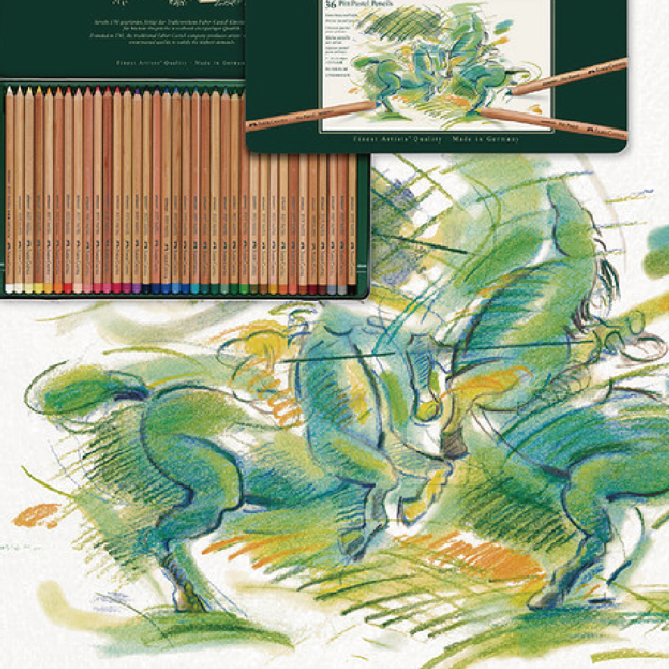 【Faber-Castell】輝柏專家級色鉛筆｜24色｜鐵盒｜水性、油性、粉彩-細節圖7