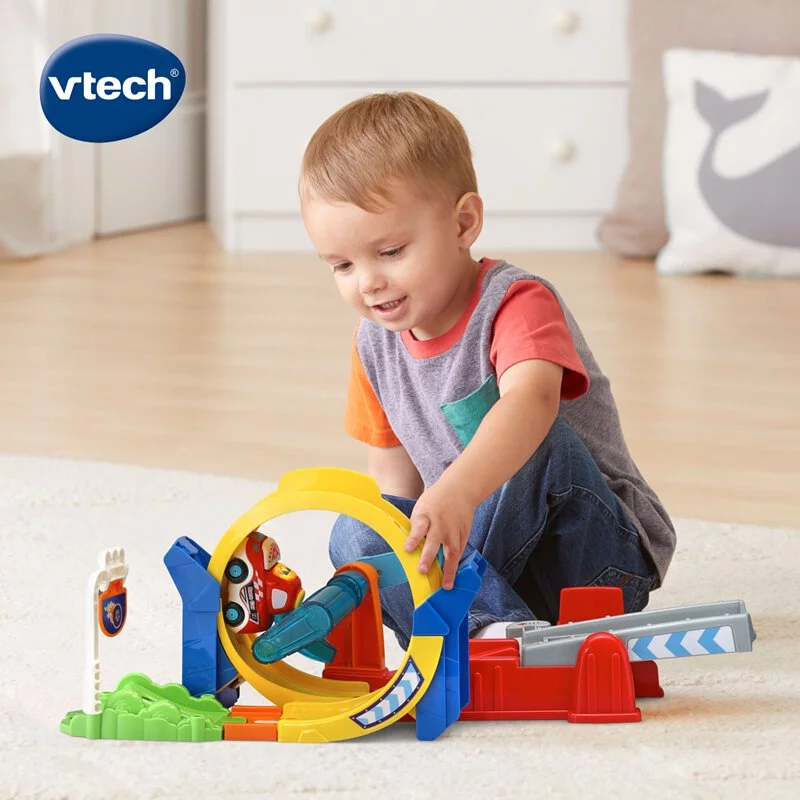 【Vtech】嘟嘟聲光互動車-360度旋轉軌道組｜軌道玩具 軌道車 嘟嘟車｜兒童玩具-細節圖3