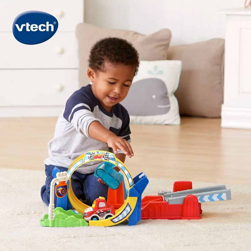 【Vtech】嘟嘟聲光互動車-360度旋轉軌道組｜軌道玩具 軌道車 嘟嘟車｜兒童玩具-細節圖4