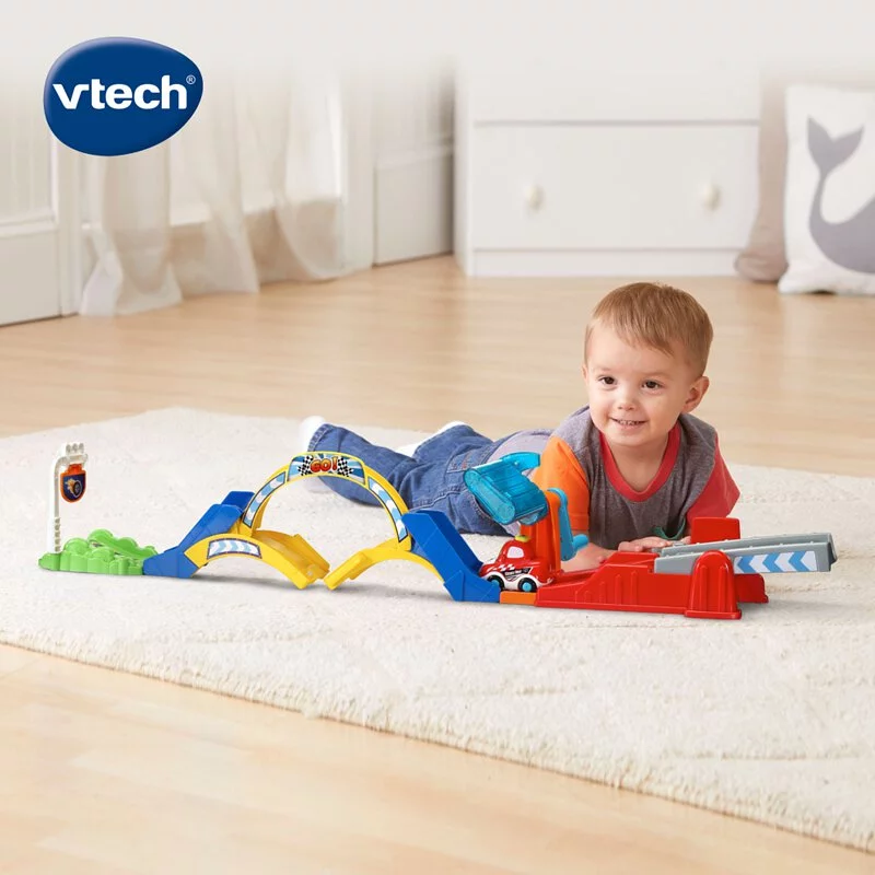 【Vtech】嘟嘟聲光互動車-360度旋轉軌道組｜軌道玩具 軌道車 嘟嘟車｜兒童玩具-細節圖5