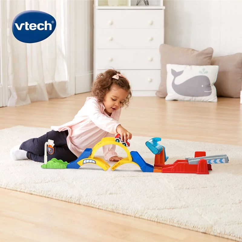 【Vtech】嘟嘟聲光互動車-360度旋轉軌道組｜軌道玩具 軌道車 嘟嘟車｜兒童玩具-細節圖6