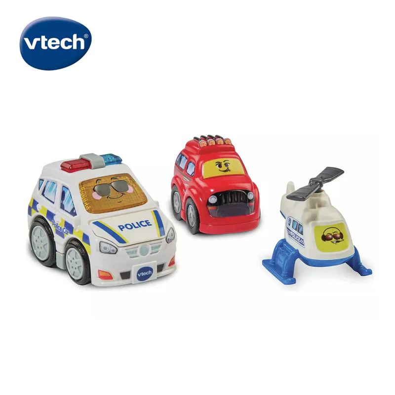 【Vtech】聲光城市嘟嘟車-城市警察局軌道組｜軌道玩具 軌道車 嘟嘟車｜兒童玩具-細節圖3