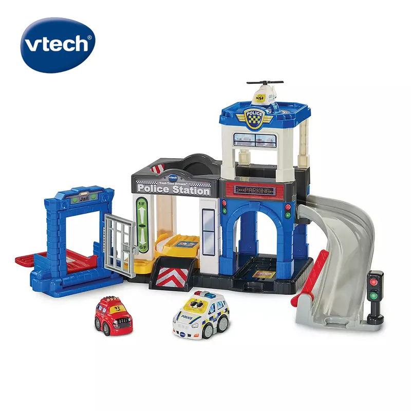 【Vtech】聲光城市嘟嘟車-城市警察局軌道組｜軌道玩具 軌道車 嘟嘟車｜兒童玩具-細節圖4
