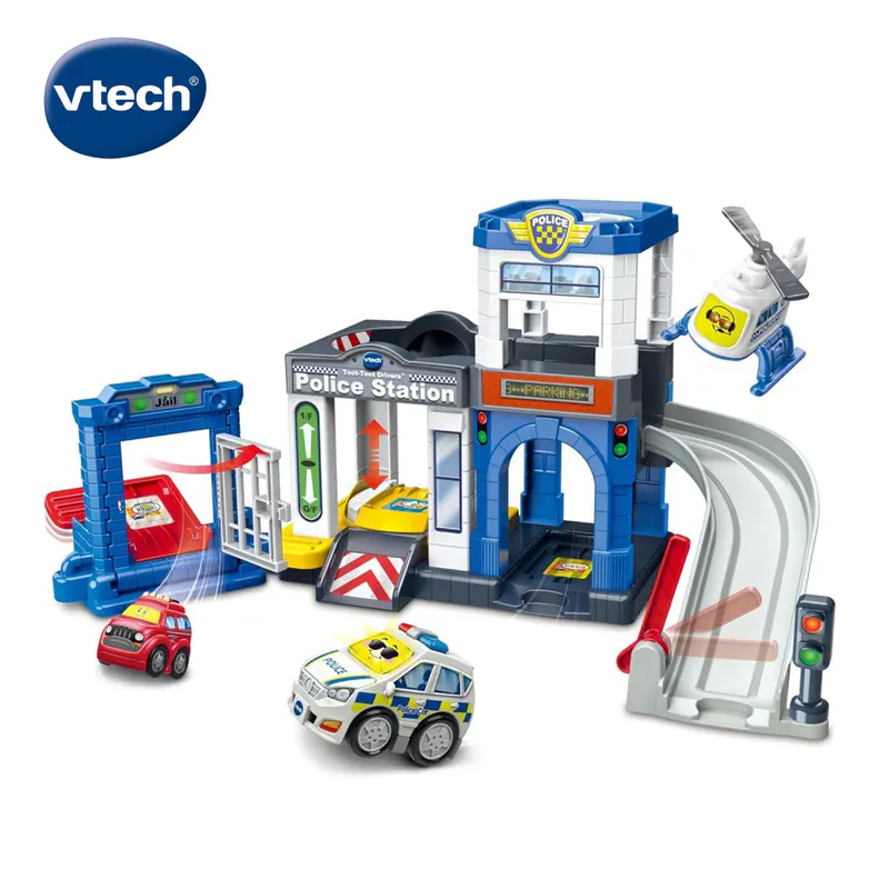 【Vtech】聲光城市嘟嘟車-城市警察局軌道組｜軌道玩具 軌道車 嘟嘟車｜兒童玩具-細節圖5