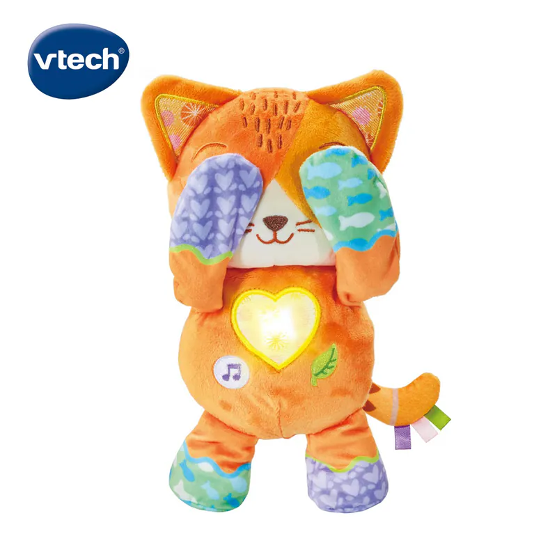 【Vtech】Ｑ萌喵咪躲貓貓｜聲光玩具 貓咪 音樂 放鬆 玩偶 互動 探索-細節圖3