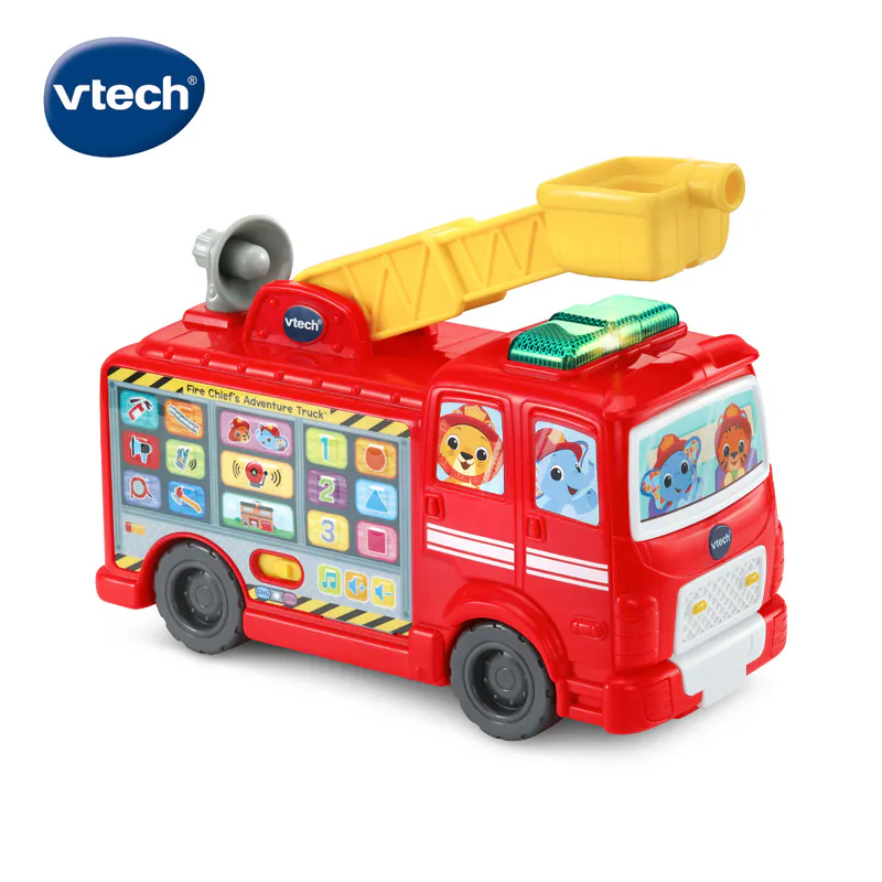 【Vtech】雙語互動學習救援消防車｜聲光玩具 益智學習 互動 音樂 雙語(英語/西班牙語)-細節圖2