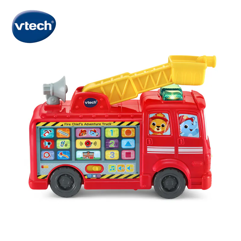 【Vtech】雙語互動學習救援消防車｜聲光玩具 益智學習 互動 音樂 雙語(英語/西班牙語)-細節圖3