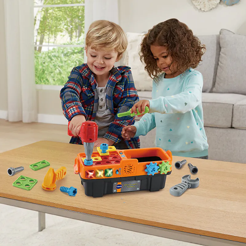 【Vtech】創意工具箱互動學習組｜聲光玩具 工具箱 創意 互動 學習 音樂 可攜式 遊戲-細節圖6