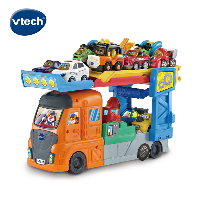 【Vtech】嘟嘟車系列｜3合1變形運輸車站組｜語言發展 益智 音樂 軌道 想像力 創意力-細節圖2
