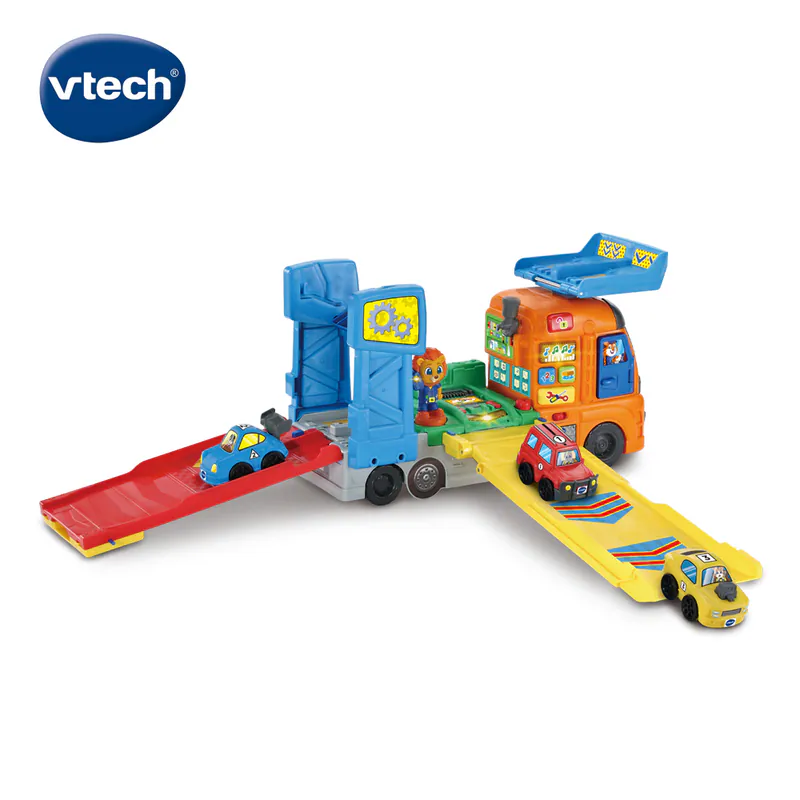 【Vtech】嘟嘟車系列｜3合1變形運輸車站組｜語言發展 益智 音樂 軌道 想像力 創意力-細節圖5
