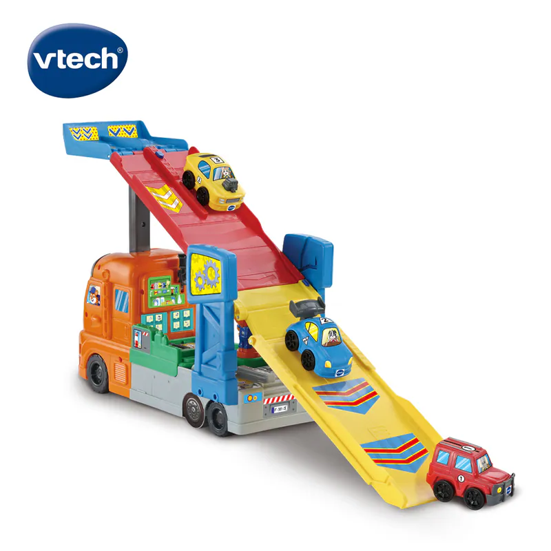 【Vtech】嘟嘟車系列｜3合1變形運輸車站組｜語言發展 益智 音樂 軌道 想像力 創意力-細節圖6