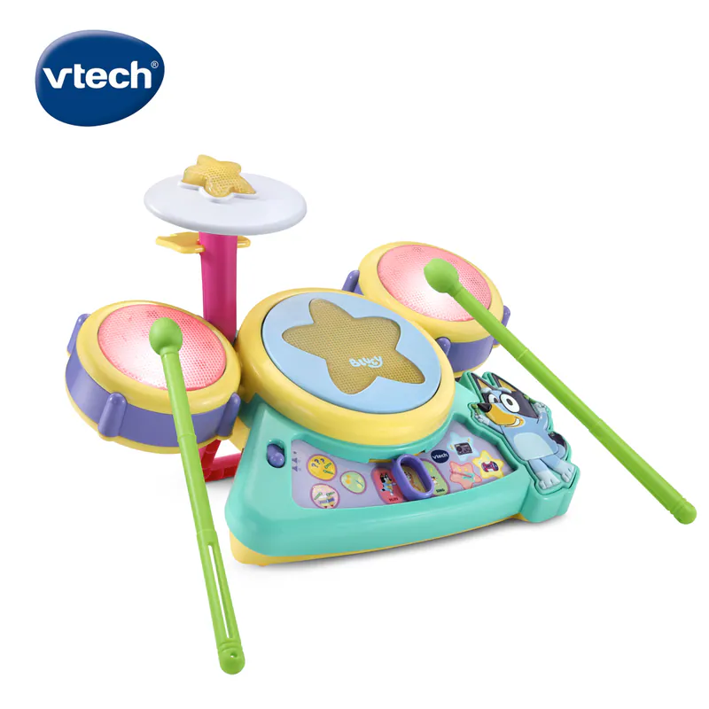 【Vtech】妙妙犬布麗-律動爵士鼓｜聲光玩具 爵士鼓 音樂 打擊樂 節奏 專注力 創造力-細節圖2