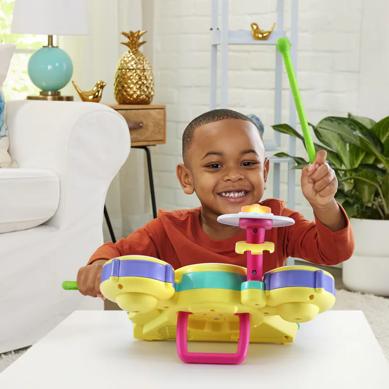 【Vtech】妙妙犬布麗-律動爵士鼓｜聲光玩具 爵士鼓 音樂 打擊樂 節奏 專注力 創造力-細節圖9