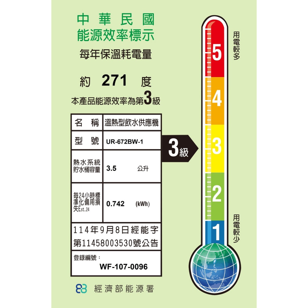 【賀眾牌】智能型微電腦桌上純水飲水機(溫熱)UR-672BW｜含基本安裝｜原廠服務｜頂甲實體門市消費再享更多優惠-細節圖6