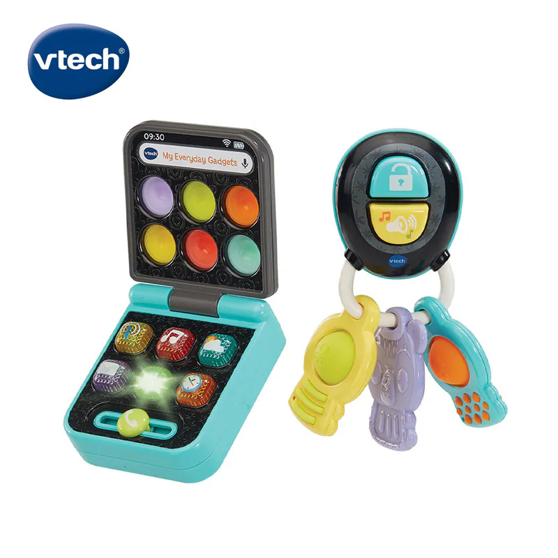 【Vtech】 寶寶手機鑰匙學習組｜聲光玩具、寶寶學習、感官刺激、固齒器、兒童節禮物-細節圖2