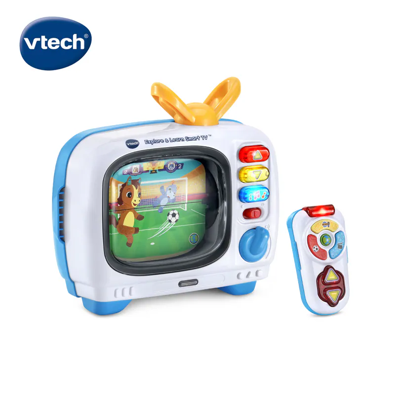 【Vtech】雙語互動遙控學習小電視｜雙語節目(英文/西班牙文)｜聲光玩具 益智學習 雙語 小電視 兒童節禮物-細節圖2