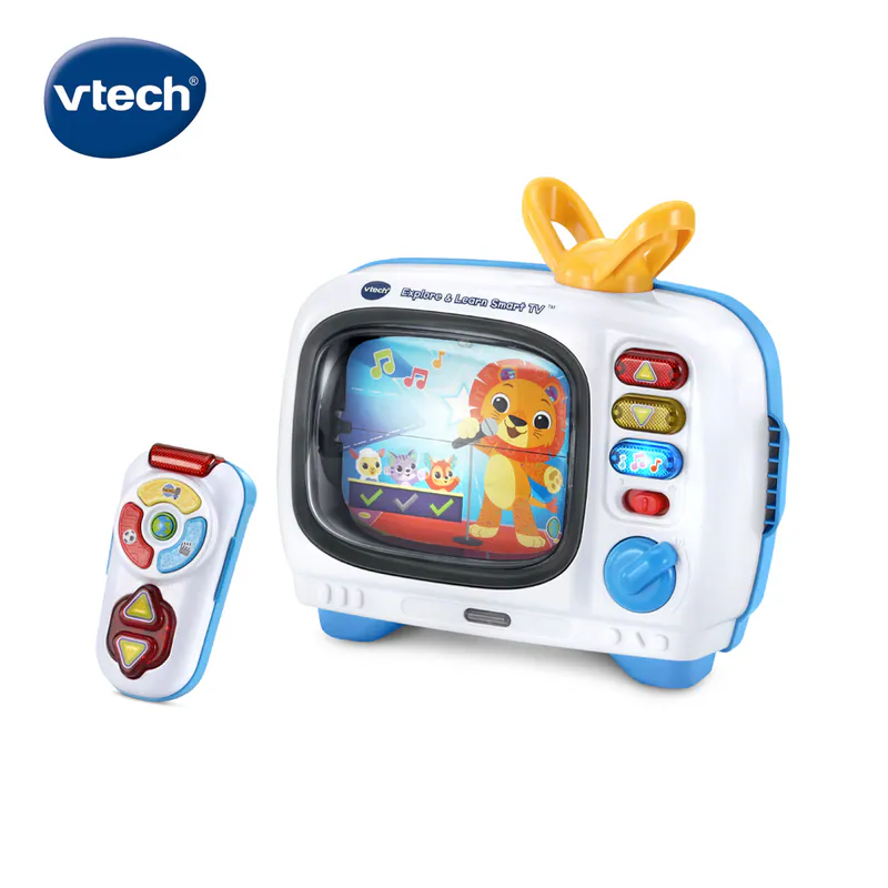 【Vtech】雙語互動遙控學習小電視｜雙語節目(英文/西班牙文)｜聲光玩具 益智學習 雙語 小電視 兒童節禮物-細節圖3
