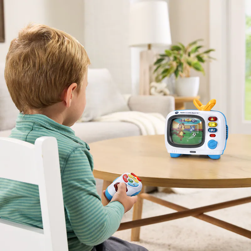 【Vtech】雙語互動遙控學習小電視｜雙語節目(英文/西班牙文)｜聲光玩具 益智學習 雙語 小電視 兒童節禮物-細節圖5