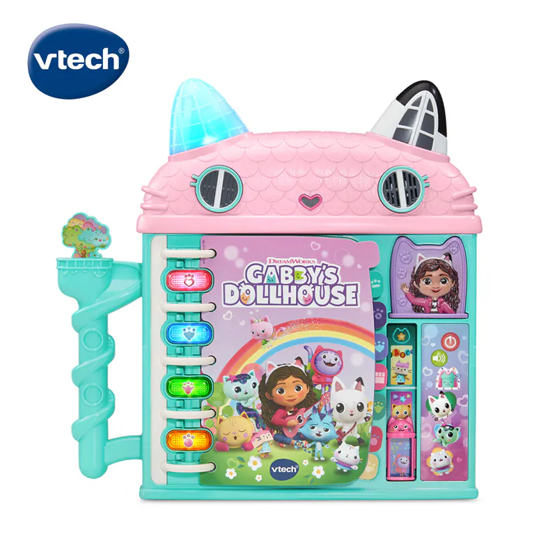 【Vtech】蓋比的娃娃屋喵喵探索學習魔法書｜聲光玩具、益智學習、魔法書、娃娃屋、故事書-細節圖2