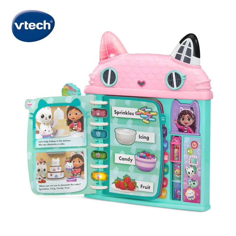 【Vtech】蓋比的娃娃屋喵喵探索學習魔法書｜聲光玩具、益智學習、魔法書、娃娃屋、故事書-細節圖4
