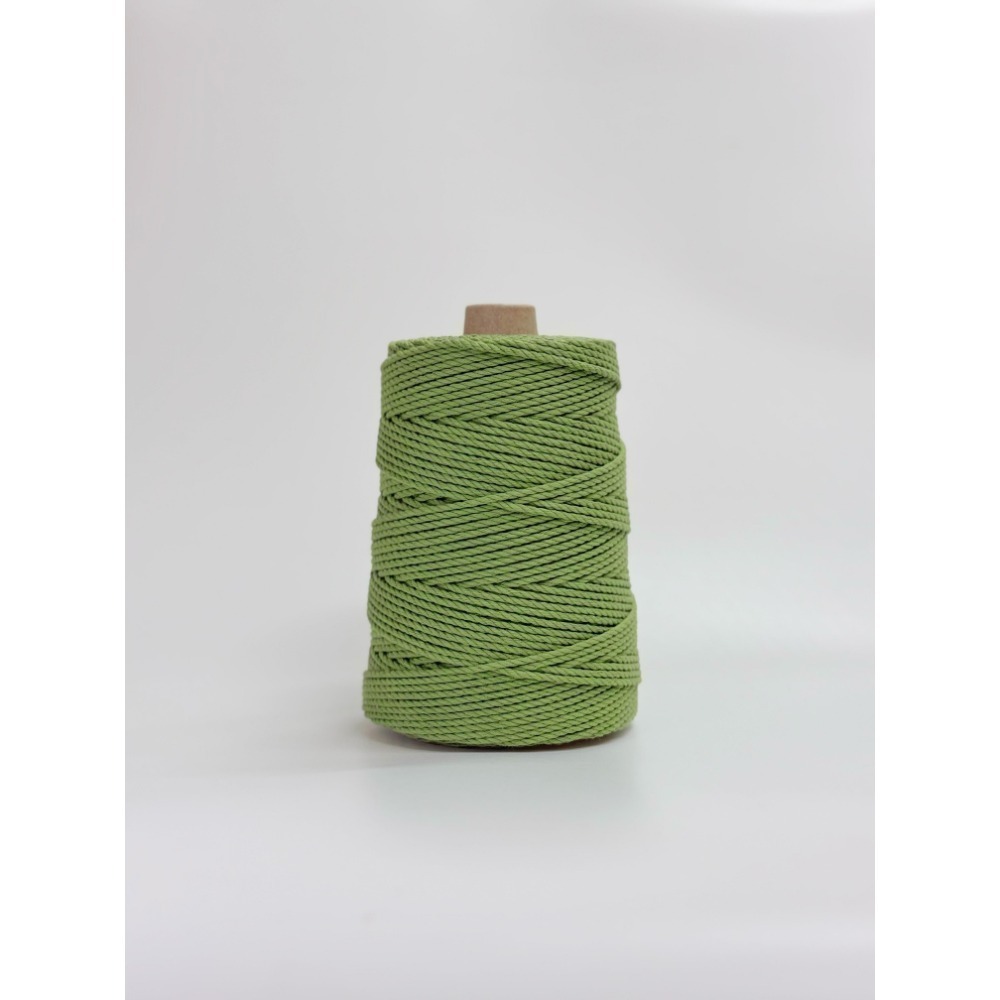500克裝 三股3mm 30色以上台灣製天然純棉線 棉繩(MACRAME用線、手工藝編織、彩色棉繩、DIY、包裝)-規格圖1