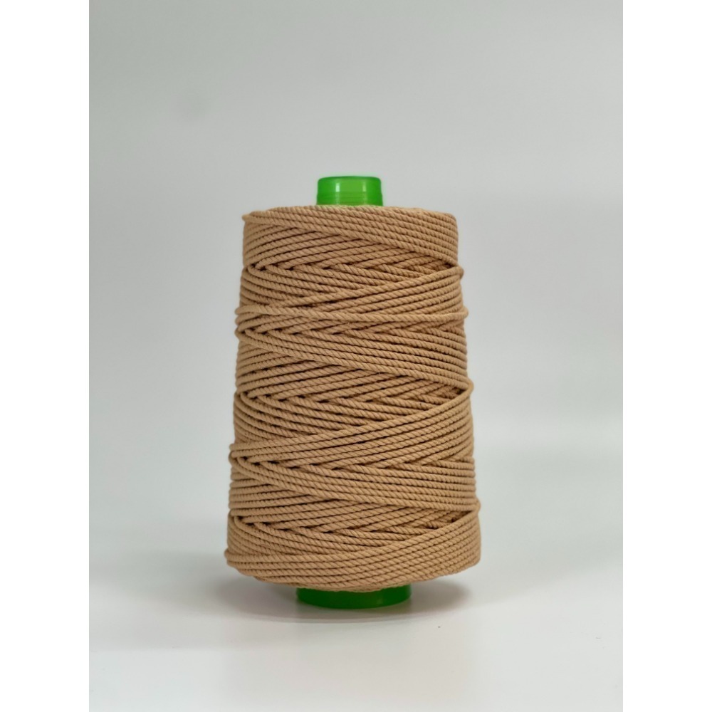 100克裝 三股3mm 30色以上台灣製天然純棉線 棉繩(MACRAME用線、手工藝編織、彩色棉繩、DIY、包裝)-規格圖1