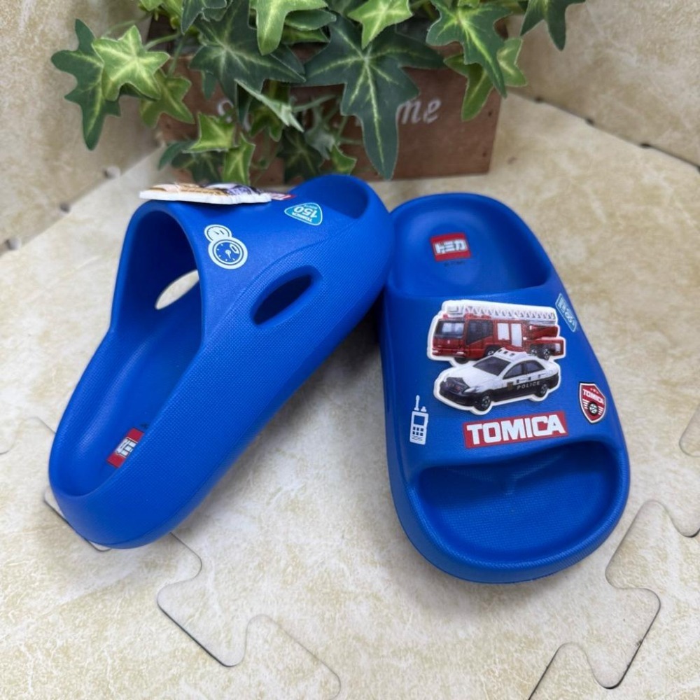 「鞋百貨」台灣製造 兒童拖鞋 兒童防水鞋 雨鞋 tomica poli 波力 室內拖鞋 多美卡-細節圖4