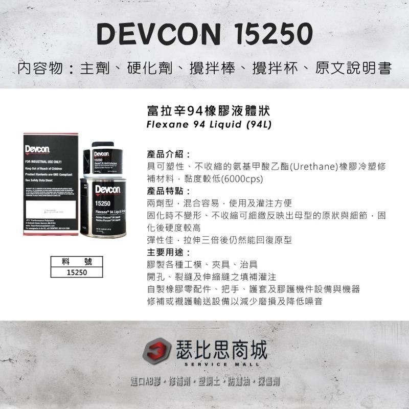 【瑟比思商城】美國DEVCON得維康 15250 94L 富拉辛94橡膠液體狀修補劑 原裝進口-細節圖2