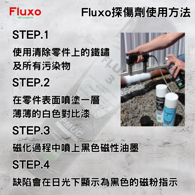 【瑟比思商城】法國FLUXO 磁粉探傷劑磁粉MT檢測劑非破壞性檢測SREM法國原裝進口500ml-細節圖4