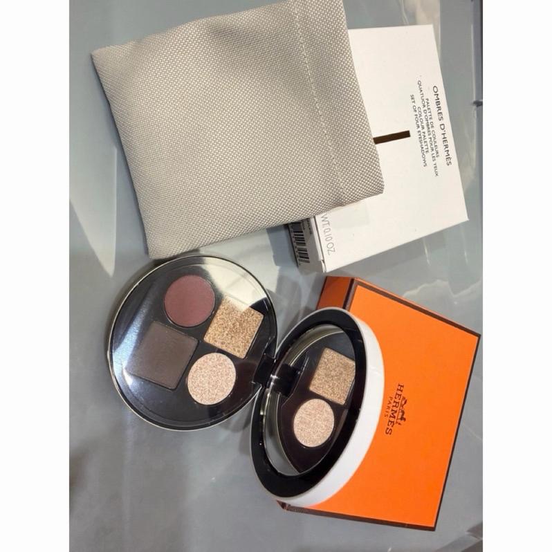 ✨【Hermès 愛馬仕｜四色眼影盤 06 Ombres Mordorées｜全新正品】短效期-細節圖2