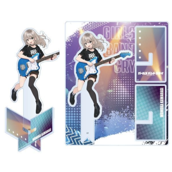 [次元之橋] 代購 東映 Girls Band Cry GBC 無刺有刺 X型壓克力立牌-規格圖1