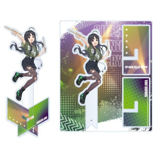 [次元之橋] 代購 東映 Girls Band Cry GBC 無刺有刺 X型壓克力立牌-規格圖1