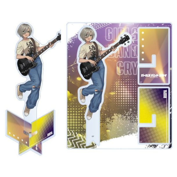 [次元之橋] 代購 東映 Girls Band Cry GBC 無刺有刺 X型壓克力立牌-規格圖1