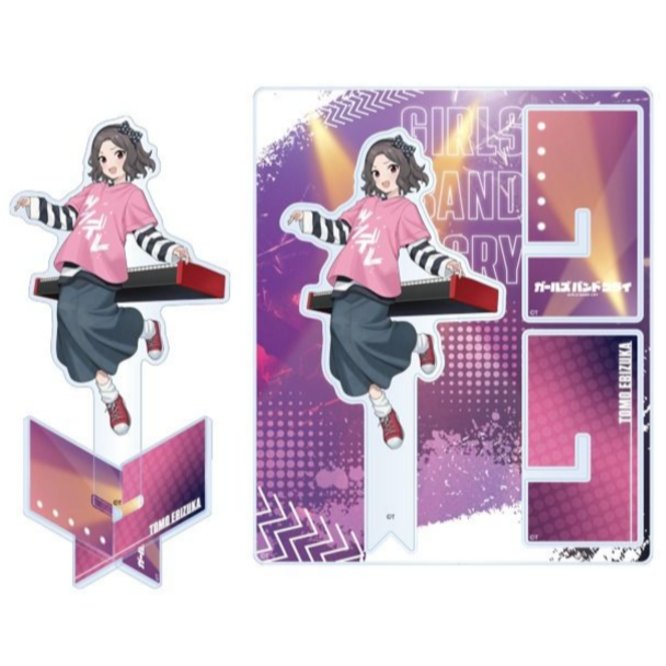 [次元之橋] 代購 東映 Girls Band Cry GBC 無刺有刺 X型壓克力立牌-規格圖1