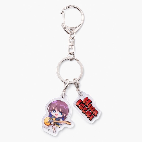 [次元之橋] 代購 東映 Girls Band Cry GBC 無刺有刺 鑽石星塵 歌声よおこれ 2連壓克力鑰匙圈-規格圖1