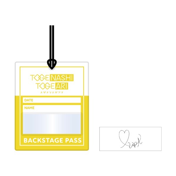 [次元之橋] 代購 東映 Girls Band Cry GBC 無刺有刺 後台通行證風格行李吊牌-規格圖1